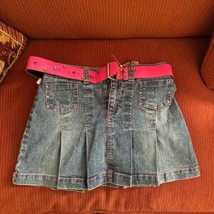 bongo denim mini skirt - girl's size 12 brand new with tags